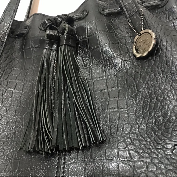 SOLD Patricia Nash Black Leather Witney Tote Handbag Purse LIKE NEW Condition - Picture 5 of 16